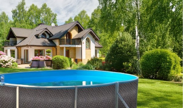 Pool oval - 1,20 m hög "Azuro"
