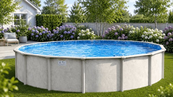 Pool rund 1.32 m hög "Caspian"