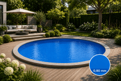 LINER BLUE 3,20 x 5,25m 1,50 0,80 mm