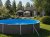 Poolpaket 1,20 m hög - 5,50 x 3,70 m - "Azuro Rattan Oval"