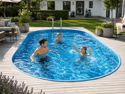 Zoom bild av Pool paket 1,50m 3,50 x 7,00 "Newport" inkl Poolkampanj produkter