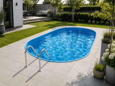 Zoom bild av Newport oval 1,50 m hög Primastarpool