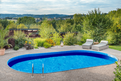 Zoom bild av Newport oval 1,50 m hög Primastarpool