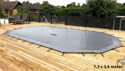 Zoom bild av Poolskydd oval pool 7,30 x 3,70 m