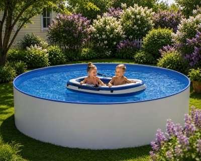 Zoom bild av Pool Paket 1.35m hög x 3.60m Ø "Newport"