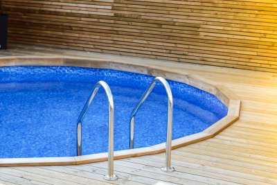 Zoom bild av Pool Paket 1.32m hög x 5.50m Ø "Caspian"