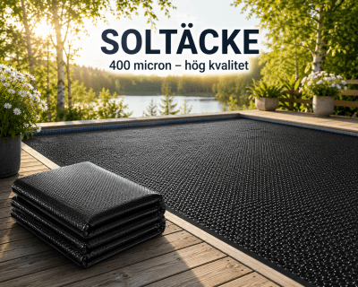 Zoom bild av Soltäcke/Solfolie (400 micron) för 4.60x7,95 m oval eller rektangulär pool